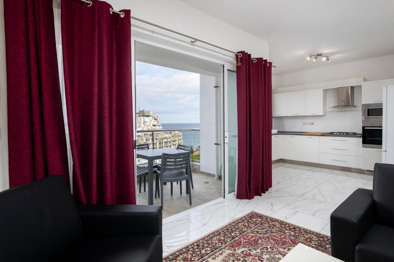 Sea View Apartment 2 Bedrooms 2 Bathrooms, 2 Minutes Away From The Sea San Ġiljan Exterior foto